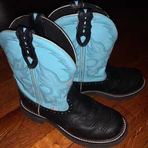 JUSTIN GYPSY WESTERN BOOTS🐴🤎SIZE 8
